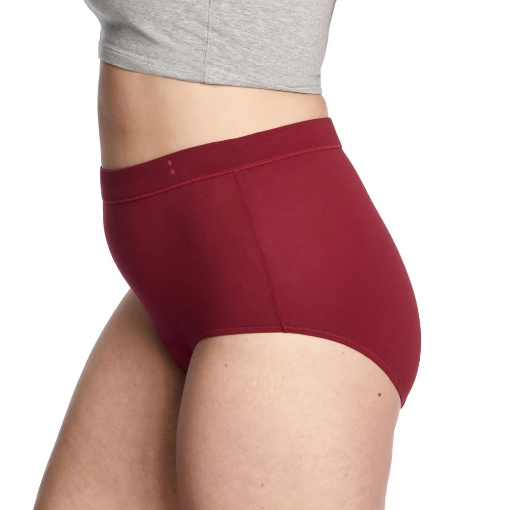 THINX Period Underwear Panty Super Absorbency Hi-Waist Rhubarb Colour NIP